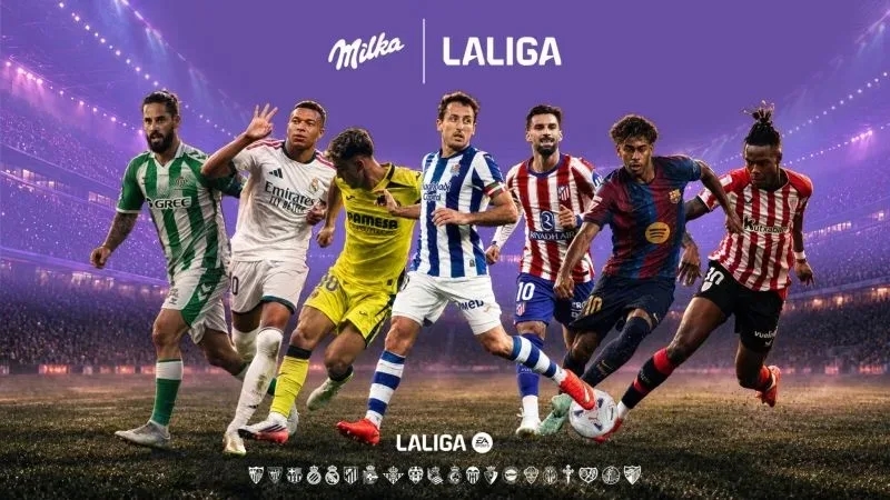 Milka станува официјален спонзор на LALIGA во Чешка, Словачка и Унгарија