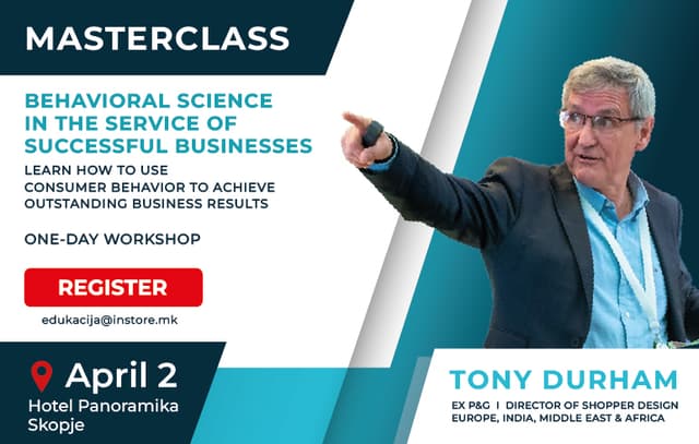 Masterclass by Tony Durham: The power of behavioral science in the service of successful businesses